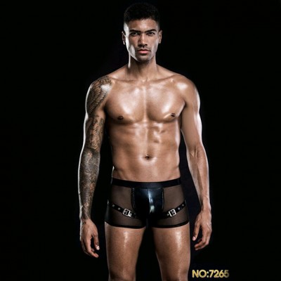 Αντρικό Σέξυ Εσώρουχο Δερμάτινο - Men's Sexy Boxer Leather