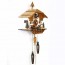 Ξύλινο Ρολόι κούκος με Kινούμενη Παράσταση Νερόμυλο και Μουσική 30cm
